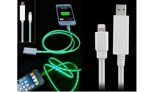 Кабель для iPhone,iPad,iPod светящийся