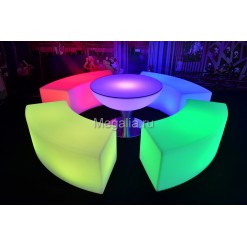 Светящийся стул "Сurve bench"