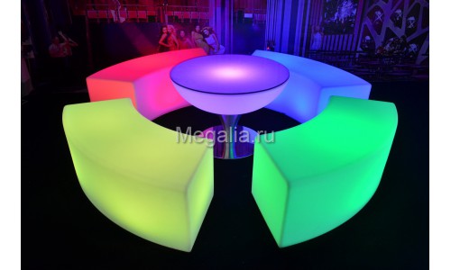 Светящийся стул "Сurve bench"