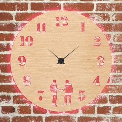 Часы с подсветкой «Деловые люди №117»