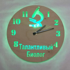 Часы с подсветкой «Биолог №853»