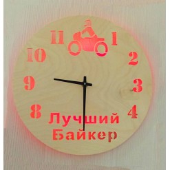 Часы с подсветкой «Байкер №863»